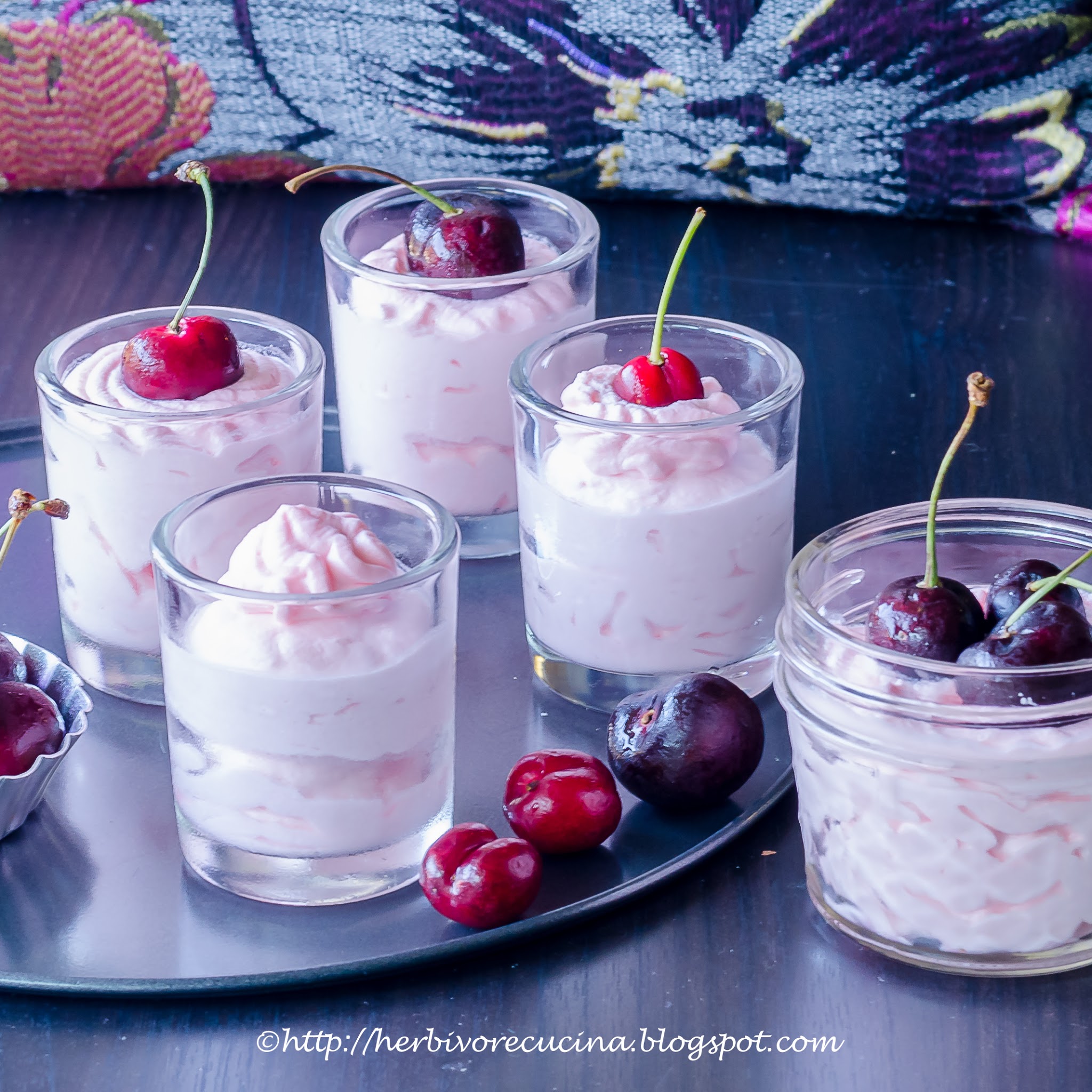 Simple Fresh Cherry Mousse Herbivore Cucina