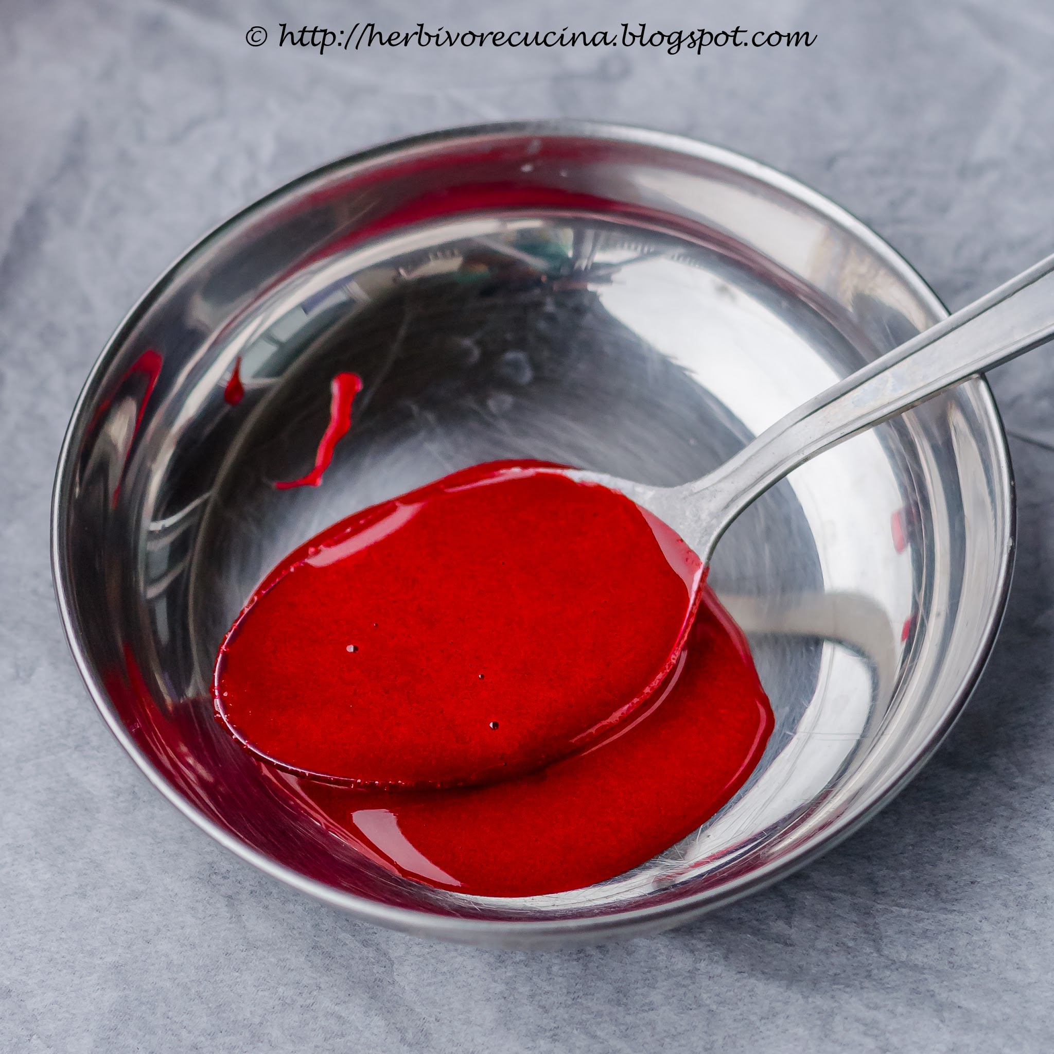 Edible fake blood recipe