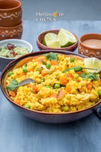 Foxtail Millet Upma | Thinai Arisi Upma - Herbivore Cucina