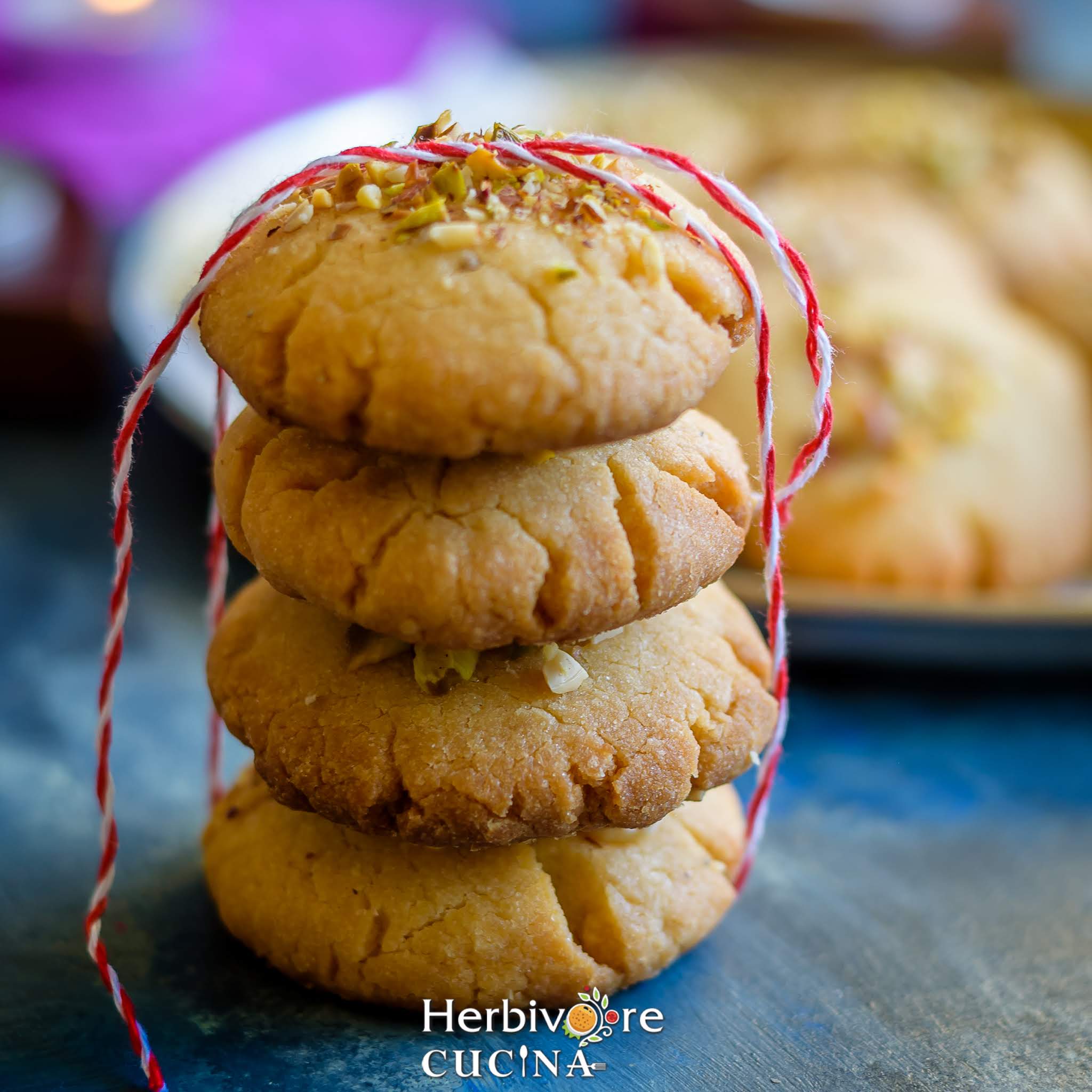 Nankhatai (Indian Shortbread Cookies) - Herbivore Cucina 