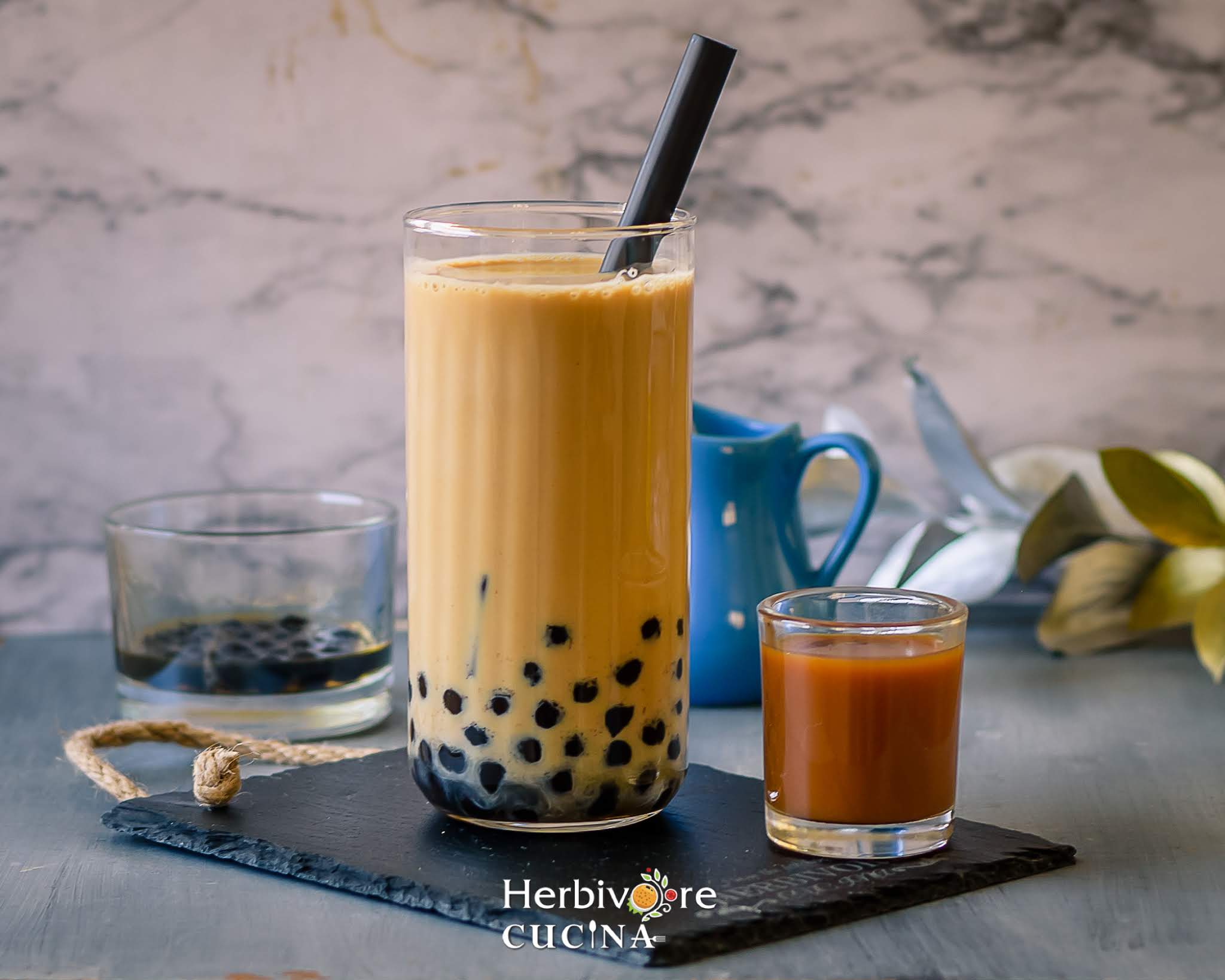 Rose Boba (Bubble) Tea - Herbivore Cucina