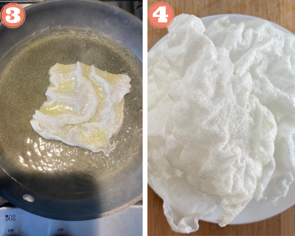 making rice paper nachos