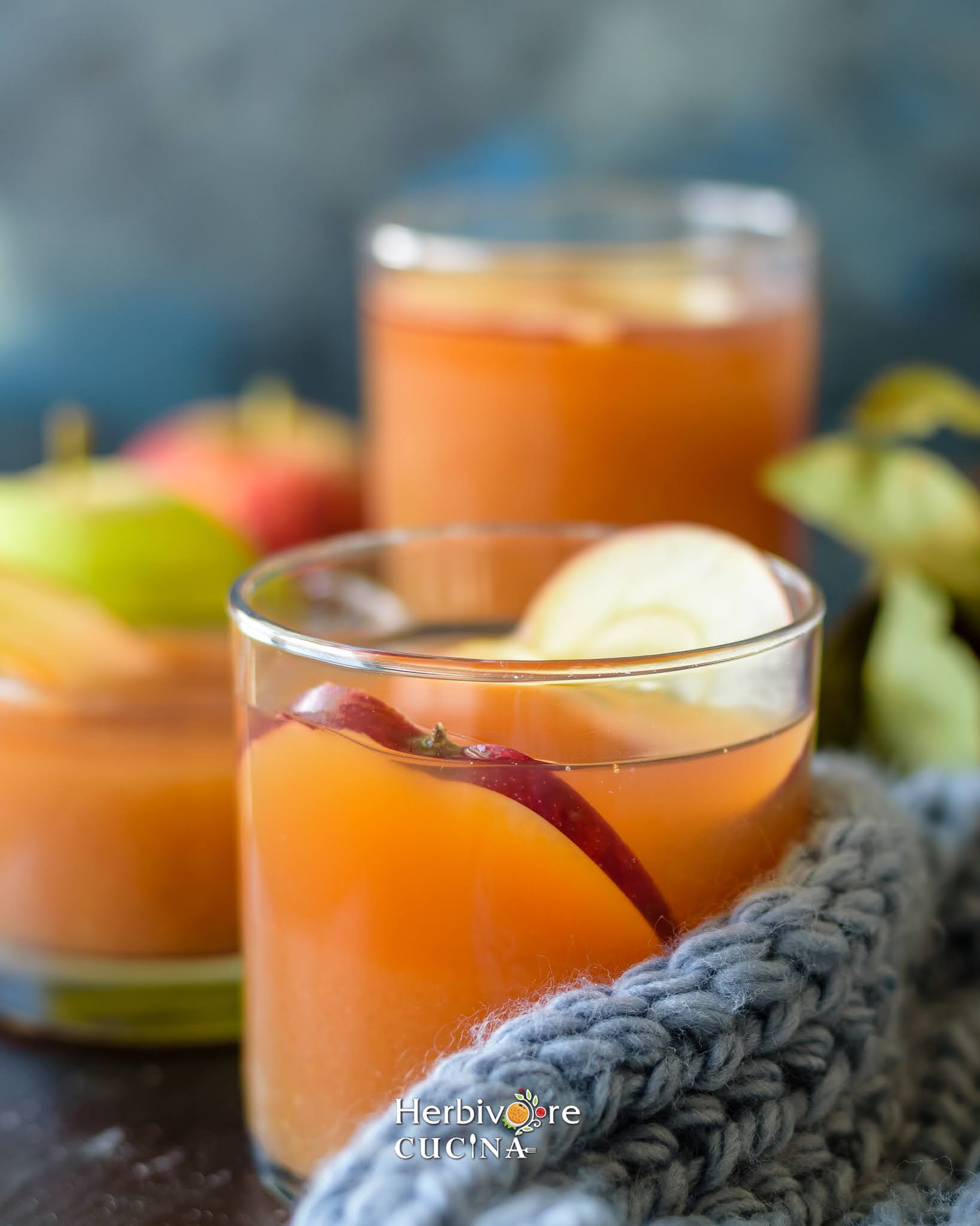 Instant Pot Apple Cider in a glass