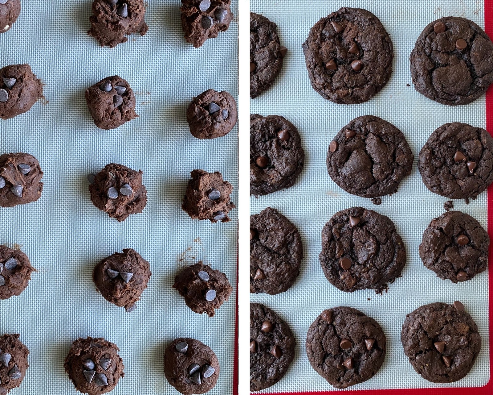 Eggless Brownie Cookies steps