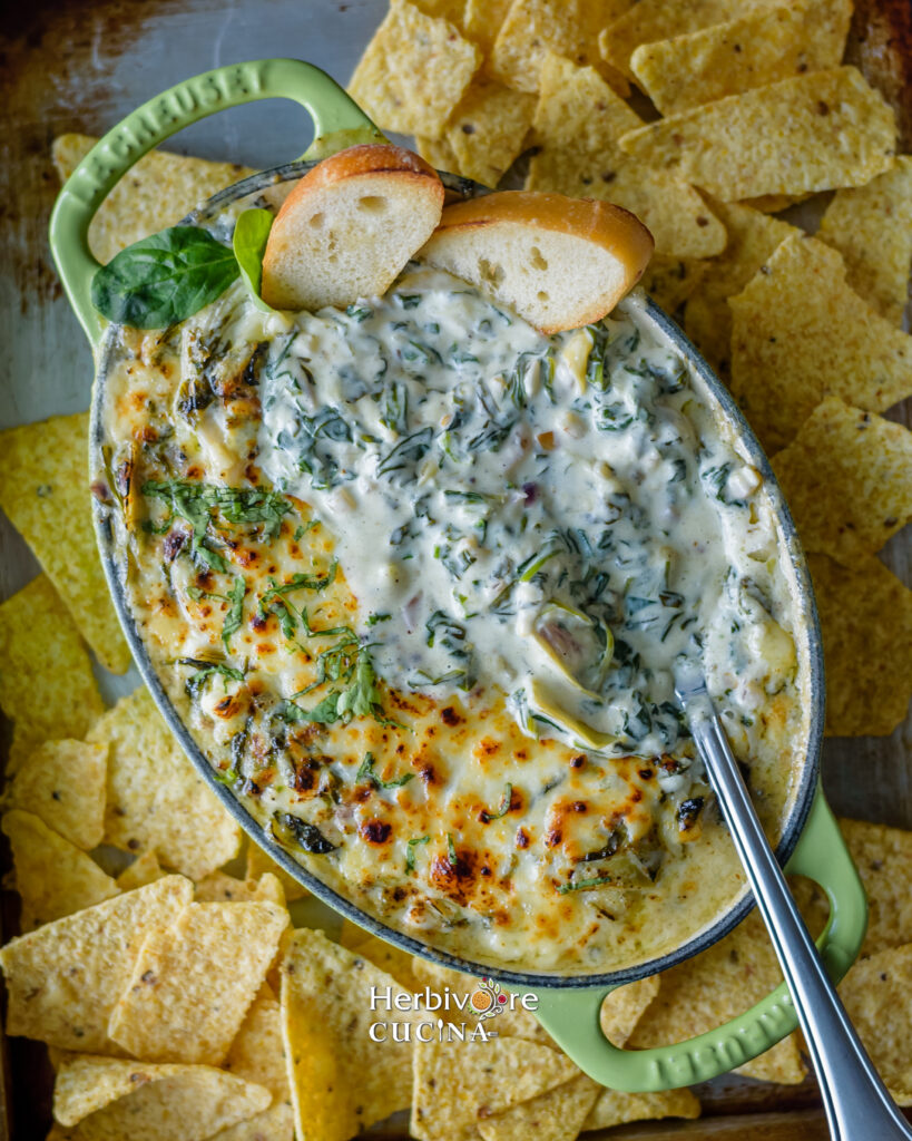 Top view of delicious dip