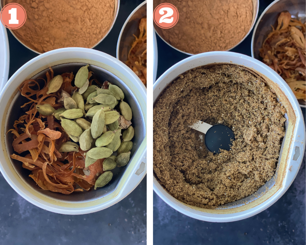 Blend all the whole spices