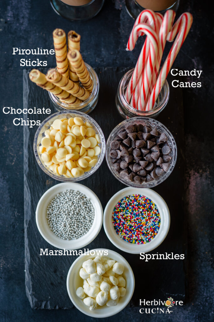 How to setup hot cocoa bar toppings