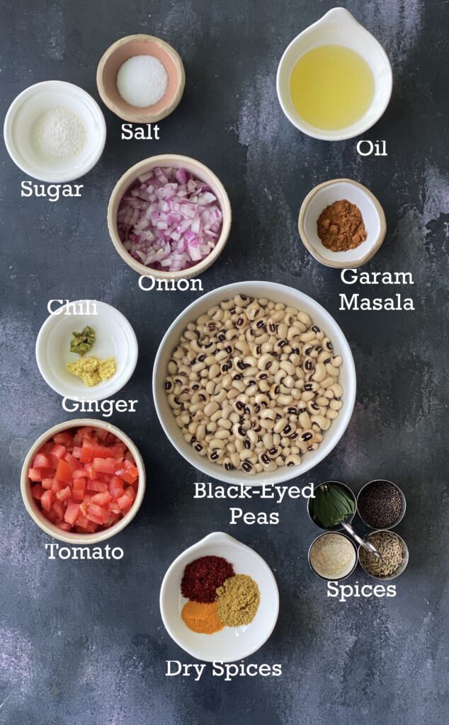 Ingredients for instant pot black eyed peas