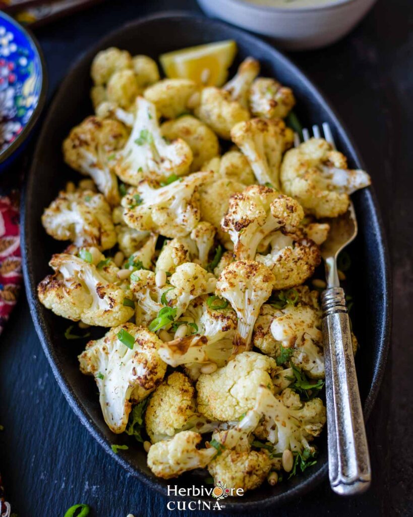 Air Fryer Tahini Cauliflower Herbivore Cucina