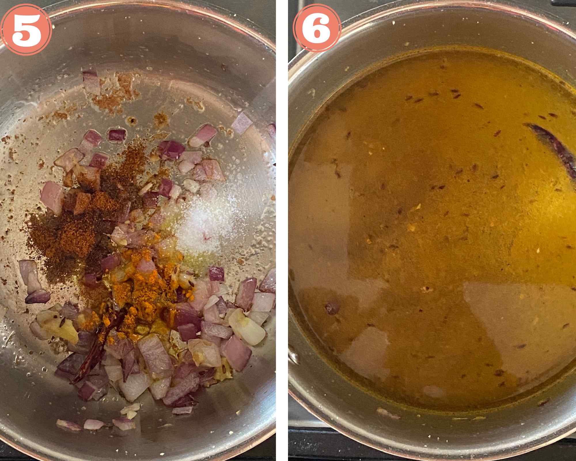 Collage to make Burmese Samosa Soup.