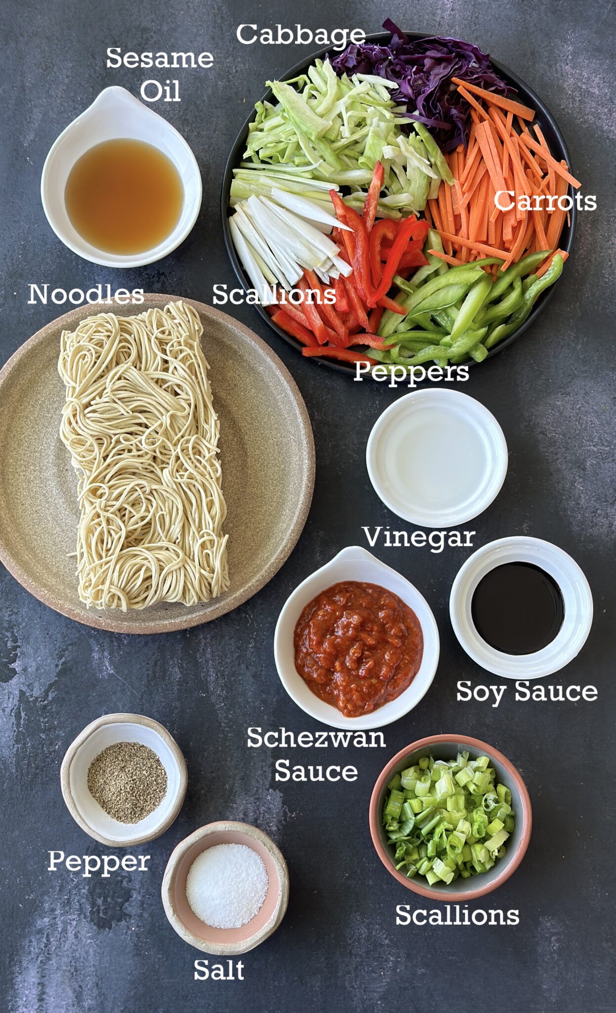 Schezwan Noodles - Herbivore Cucina